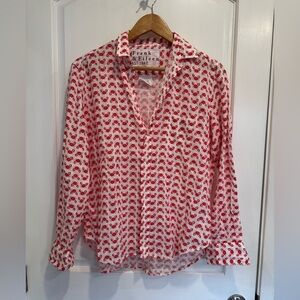 Frank & Eileen 100% linen Eileen style crab blouse